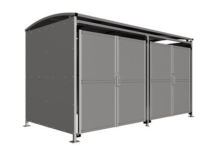 MM2 Shelter C/W Clad Doors - Galvanised product image