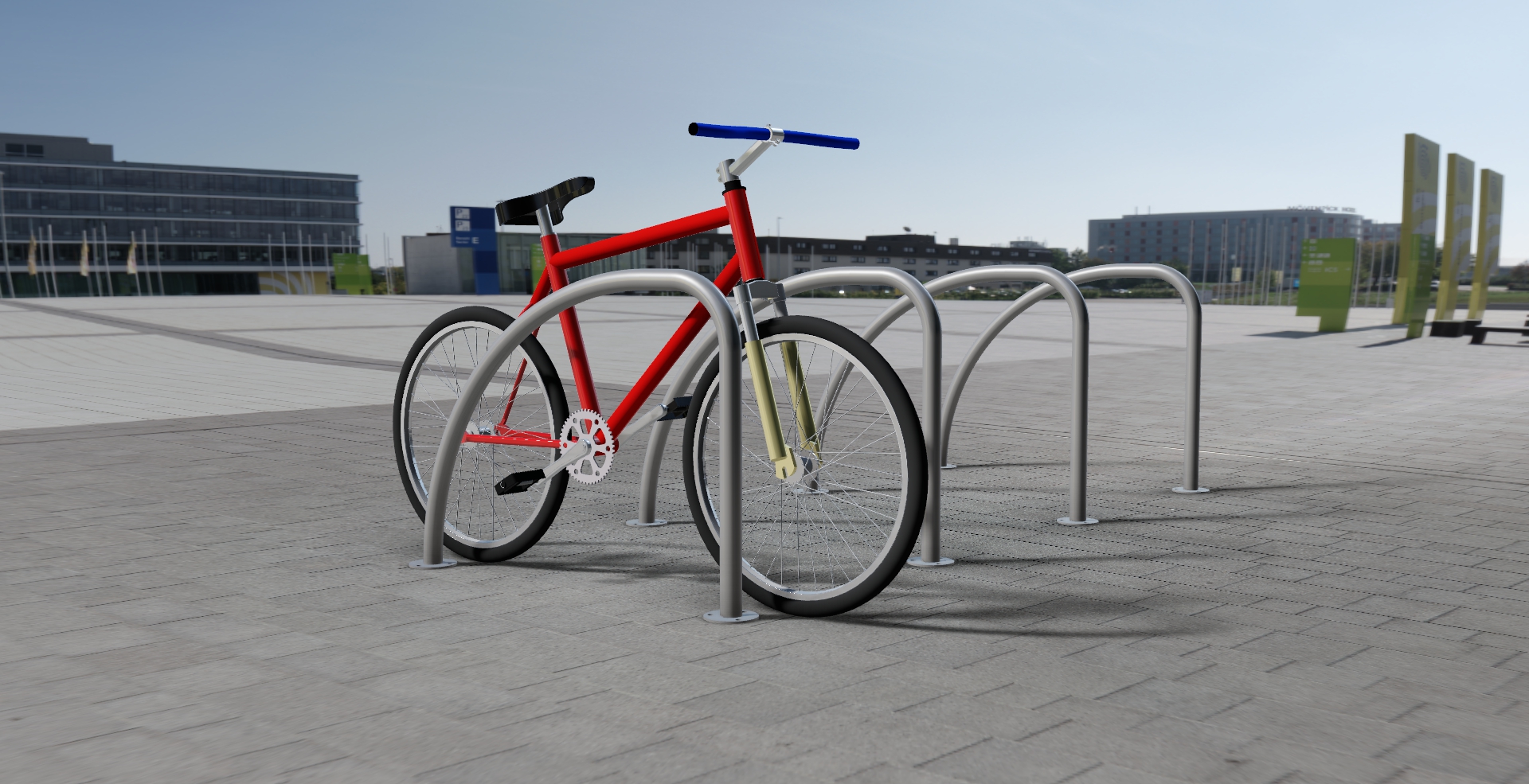 Galvanised cycle online stand