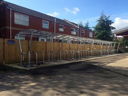 New Cycle Storage facility installed at Kirton Primary School article image